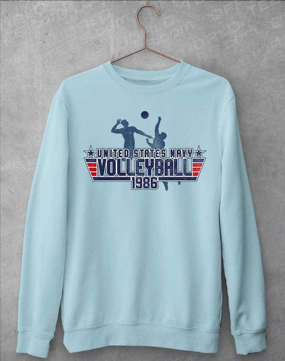 US Navy Volleyball 1986 Sweatshirt S / Sky Blue  - Off World Tees