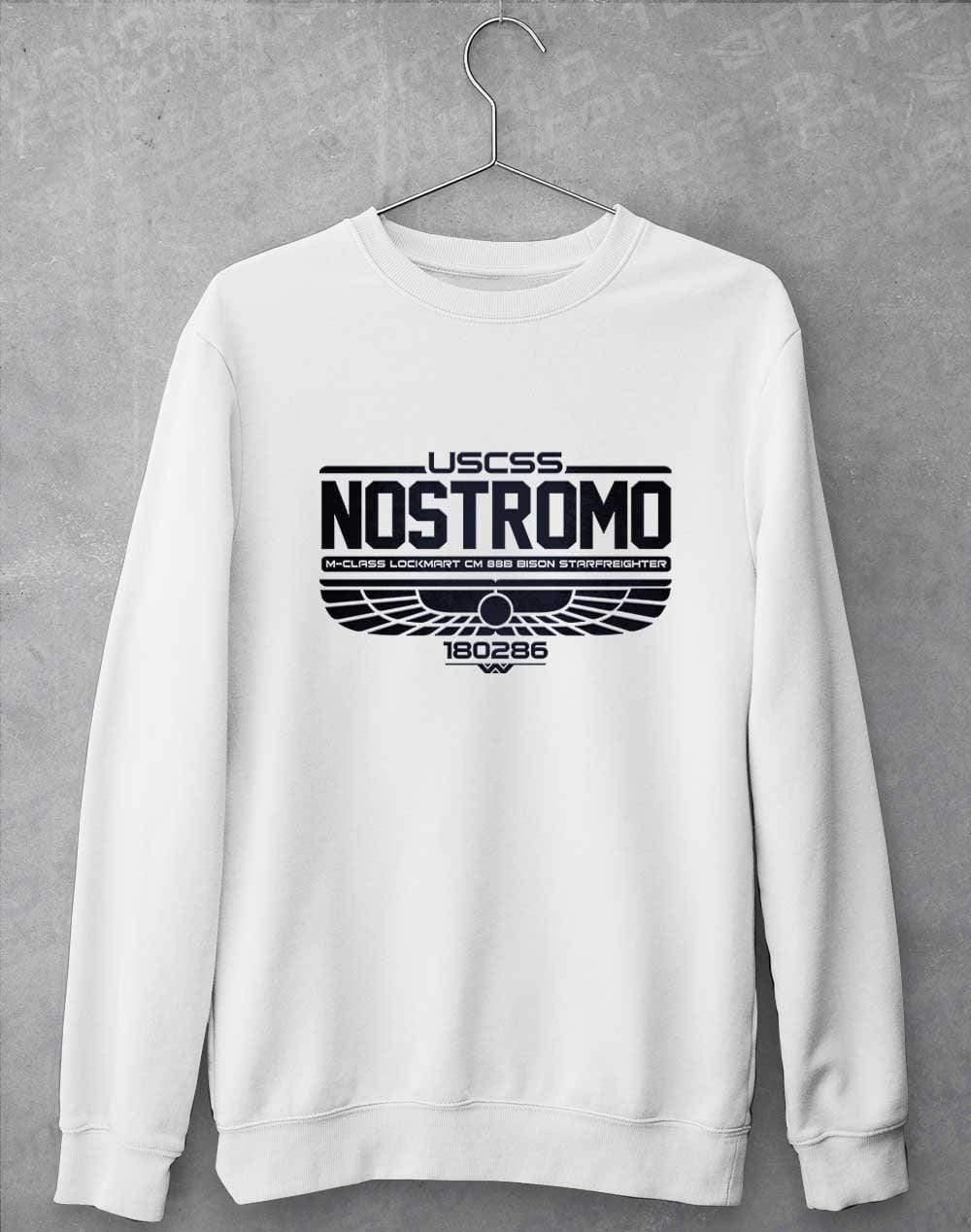 USCSS Nostromo Sweatshirt S / Arctic White  - Off World Tees