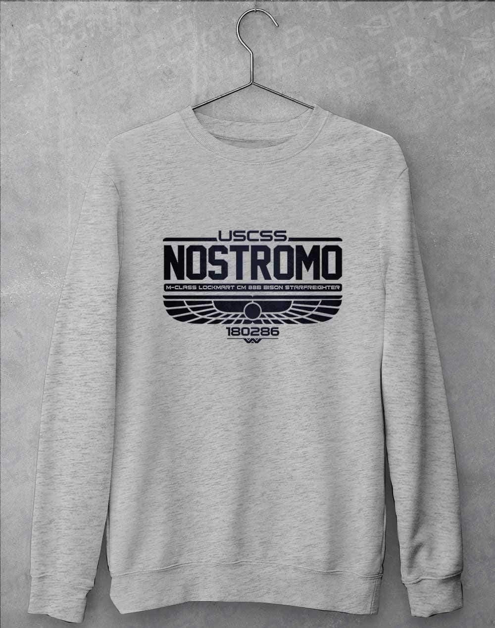USCSS Nostromo Sweatshirt S / Heather Grey  - Off World Tees