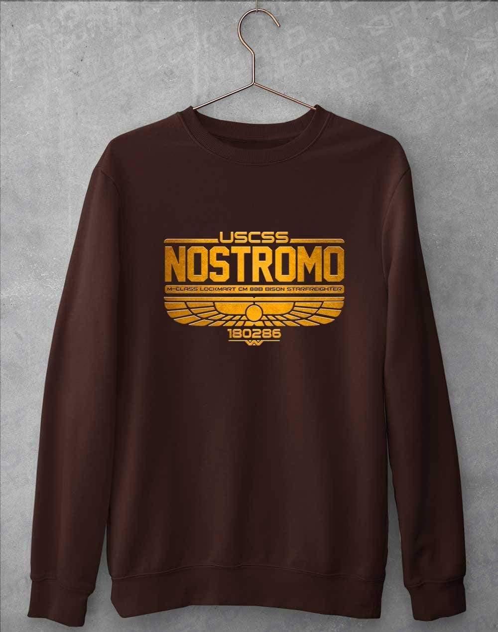 USCSS Nostromo Sweatshirt S / Hot Chocolate  - Off World Tees
