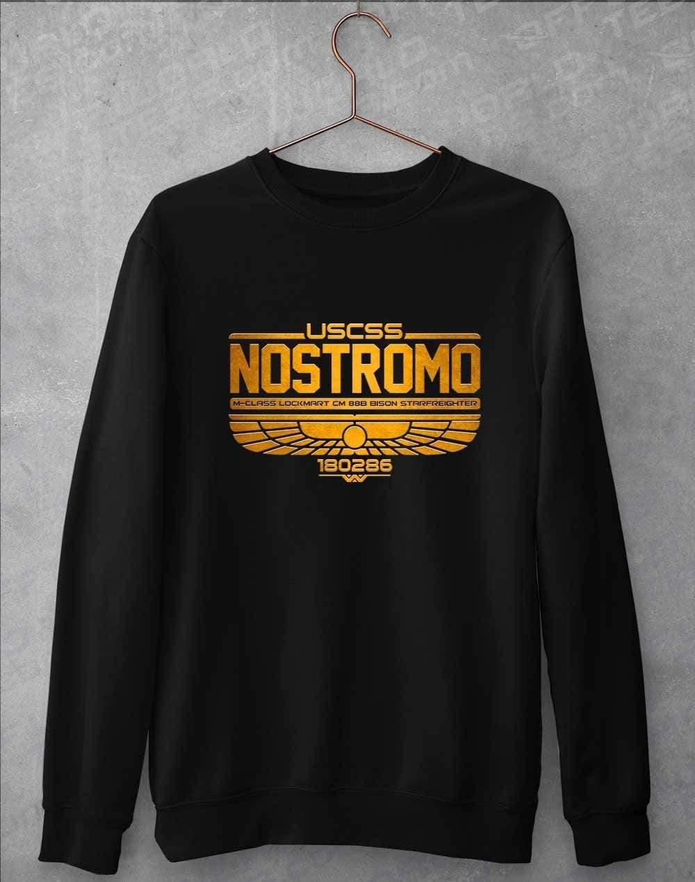 USCSS Nostromo Sweatshirt S / Jet Black  - Off World Tees