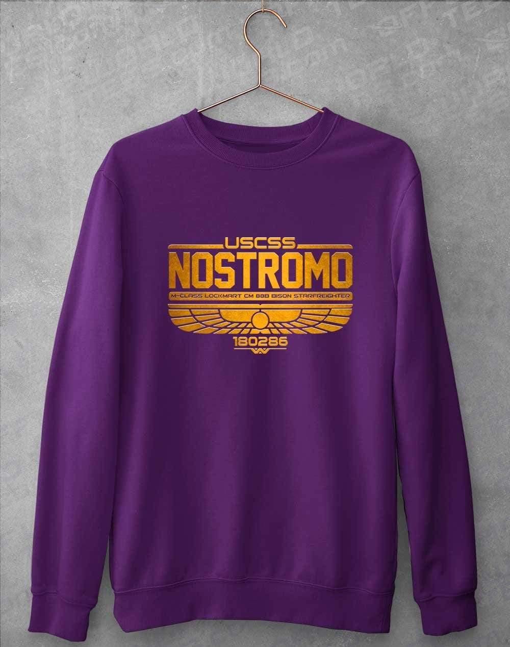 USCSS Nostromo Sweatshirt S / Purple  - Off World Tees