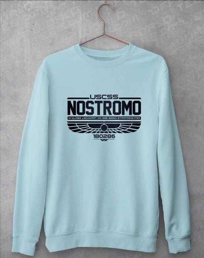 USCSS Nostromo Sweatshirt S / Sky Blue  - Off World Tees