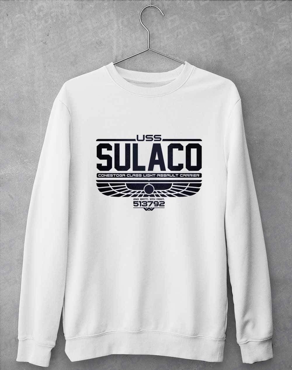 USS Sulaco Sweatshirt S / Arctic White  - Off World Tees