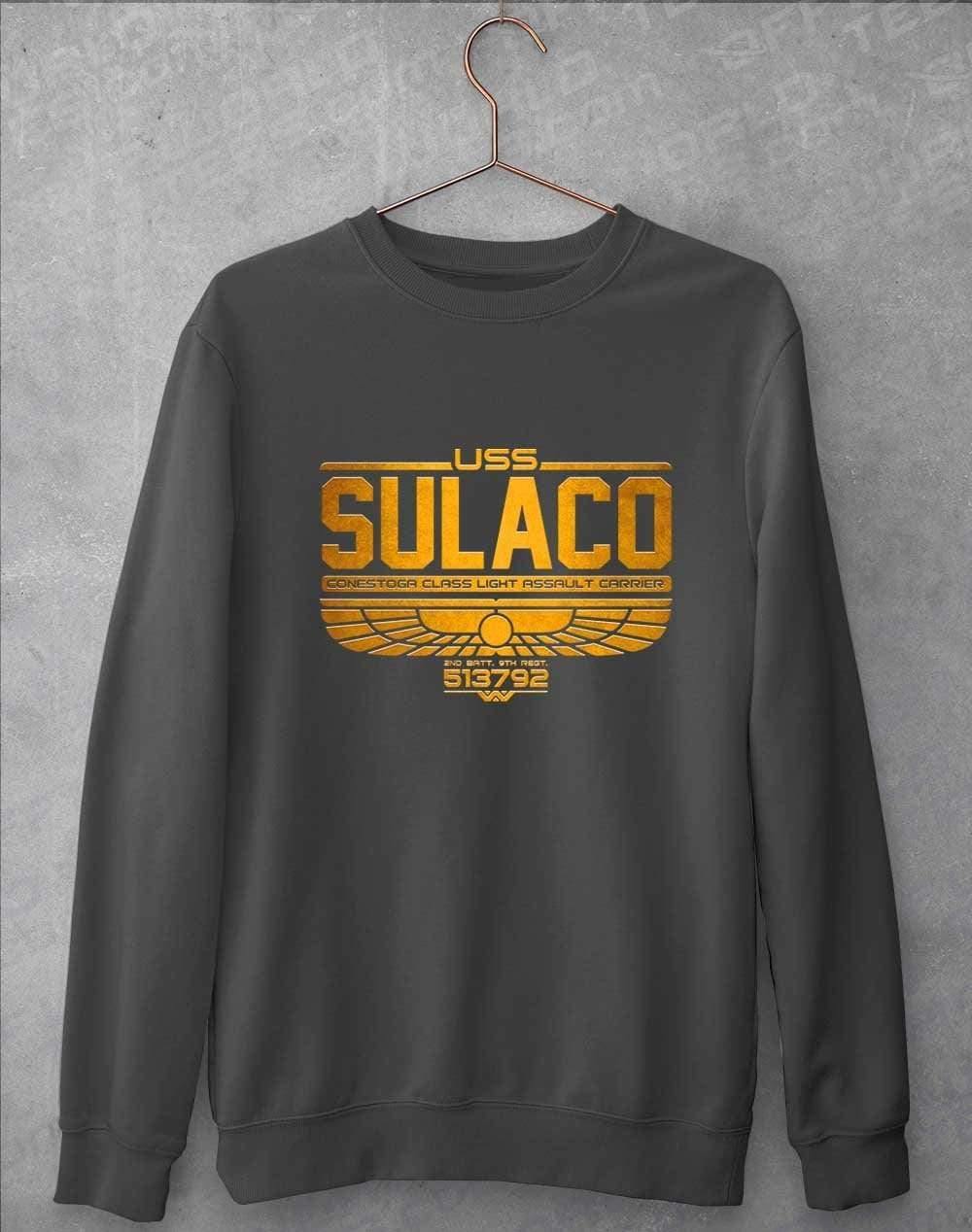 USS Sulaco Sweatshirt S / Charcoal  - Off World Tees