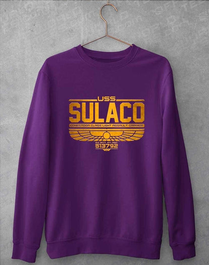 USS Sulaco Sweatshirt S / Purple  - Off World Tees
