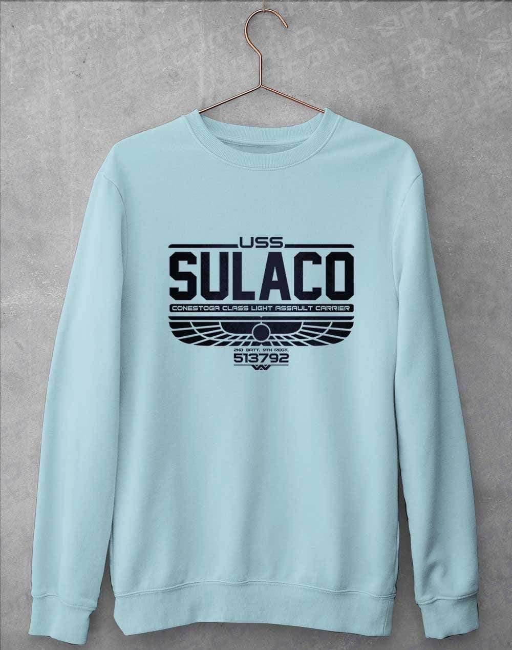 USS Sulaco Sweatshirt S / Sky Blue  - Off World Tees
