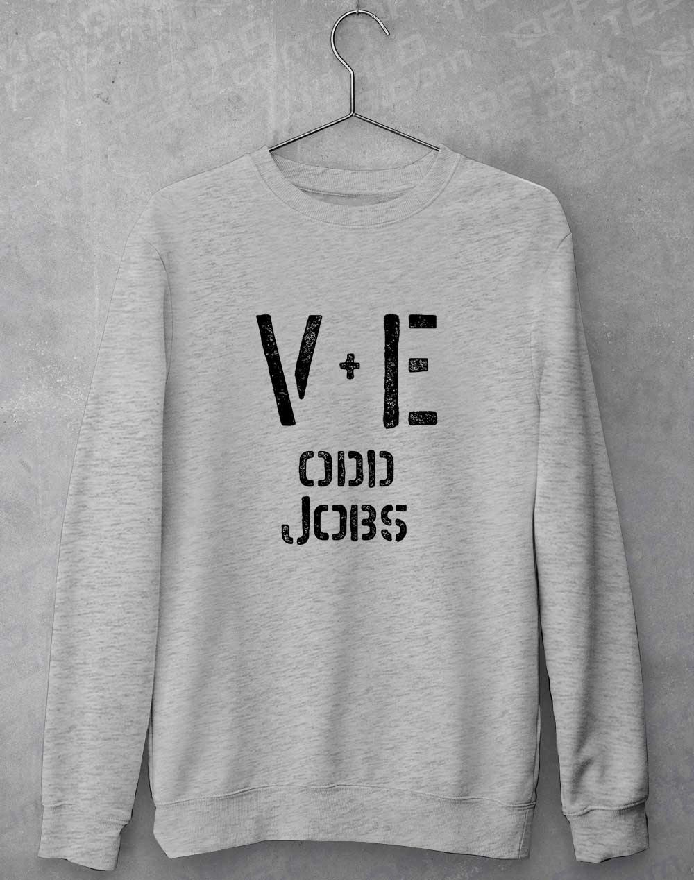 Val and Earl's Odd Jobs Sweatshirt XS / Heather Grey  - Off World Tees