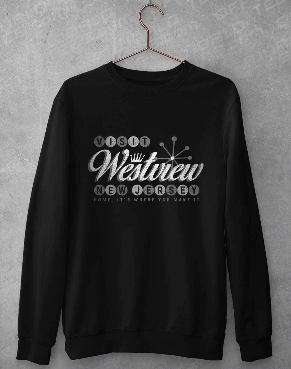 Visit Westview New Jersey Sweatshirt S / Jet Black  - Off World Tees