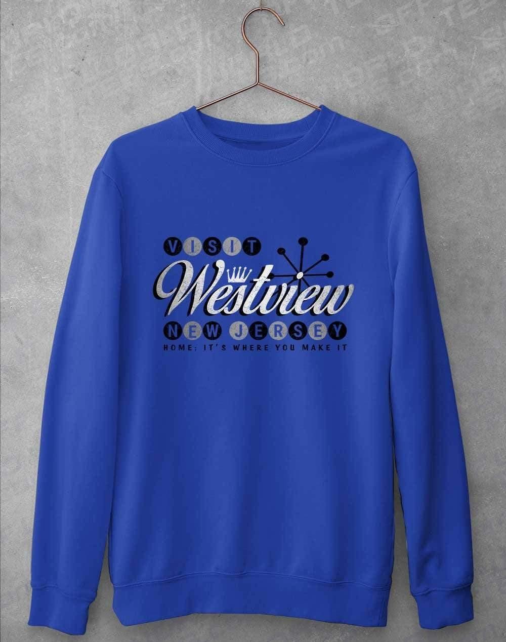 Visit Westview New Jersey Sweatshirt S / Royal Blue  - Off World Tees