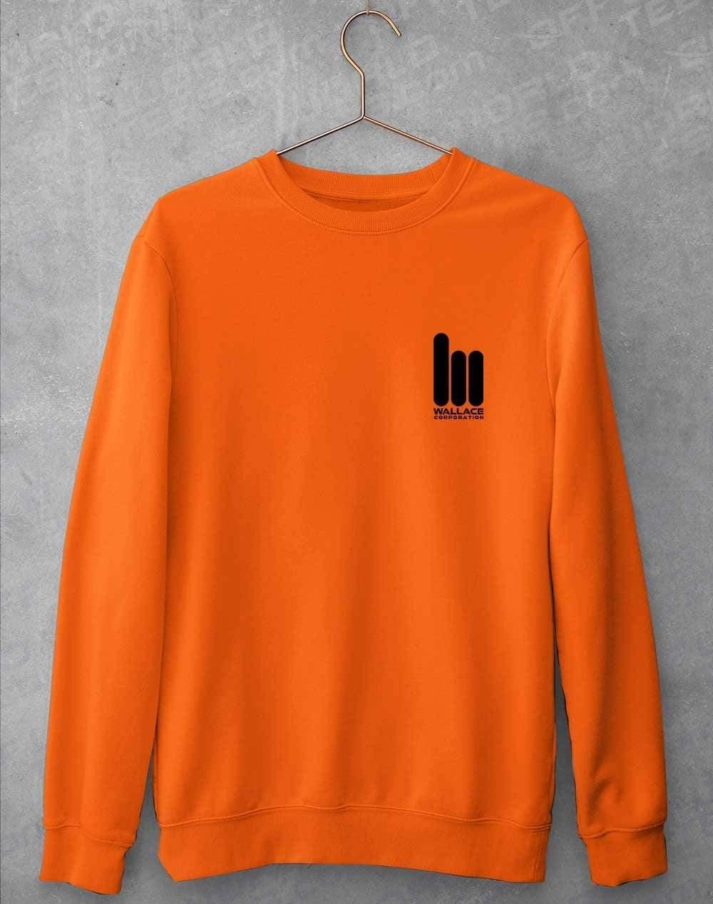 Wallace Corporation Pocket Logo Sweatshirt S / Orange Crush  - Off World Tees
