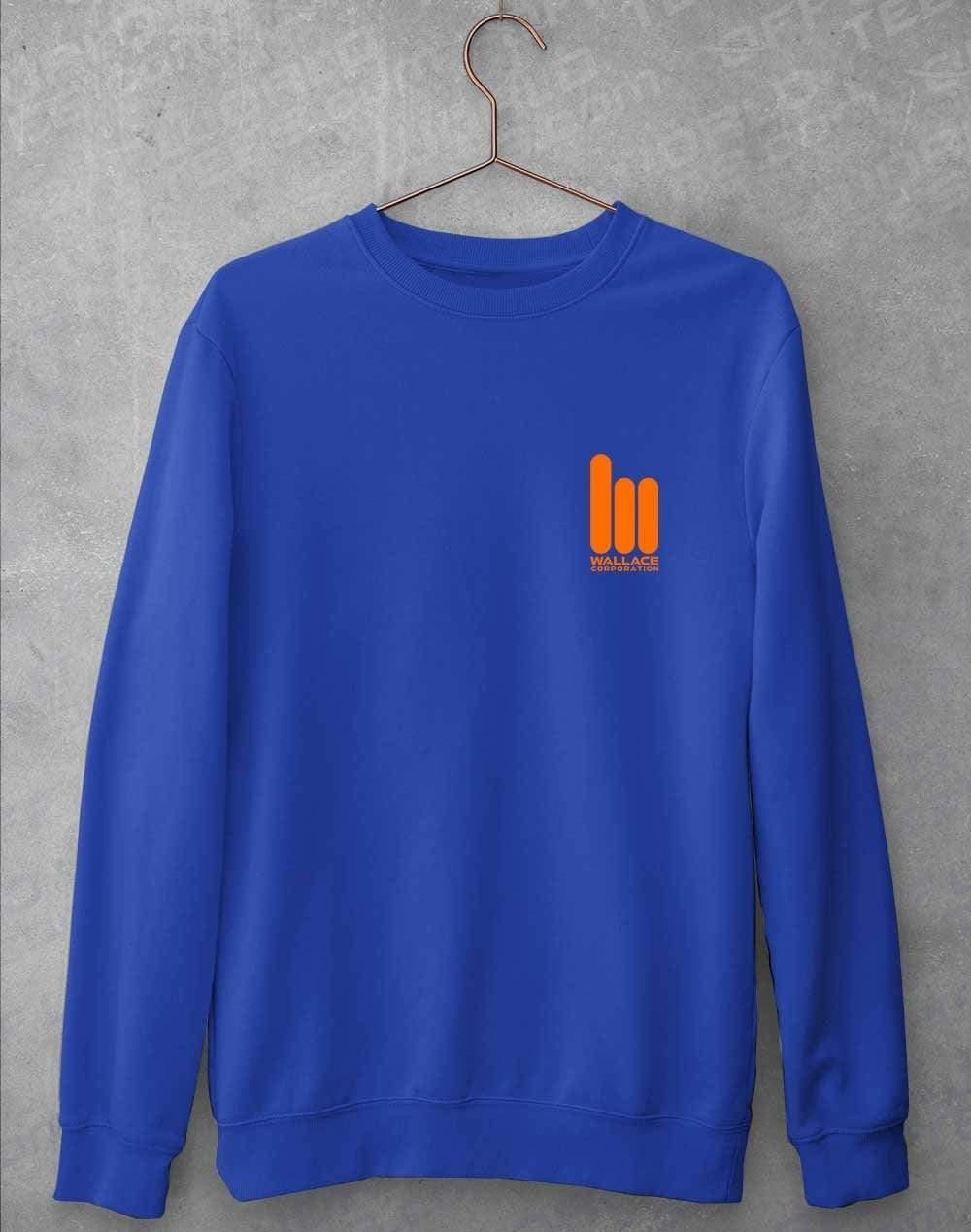Wallace Corporation Pocket Logo Sweatshirt S / Royal Blue  - Off World Tees