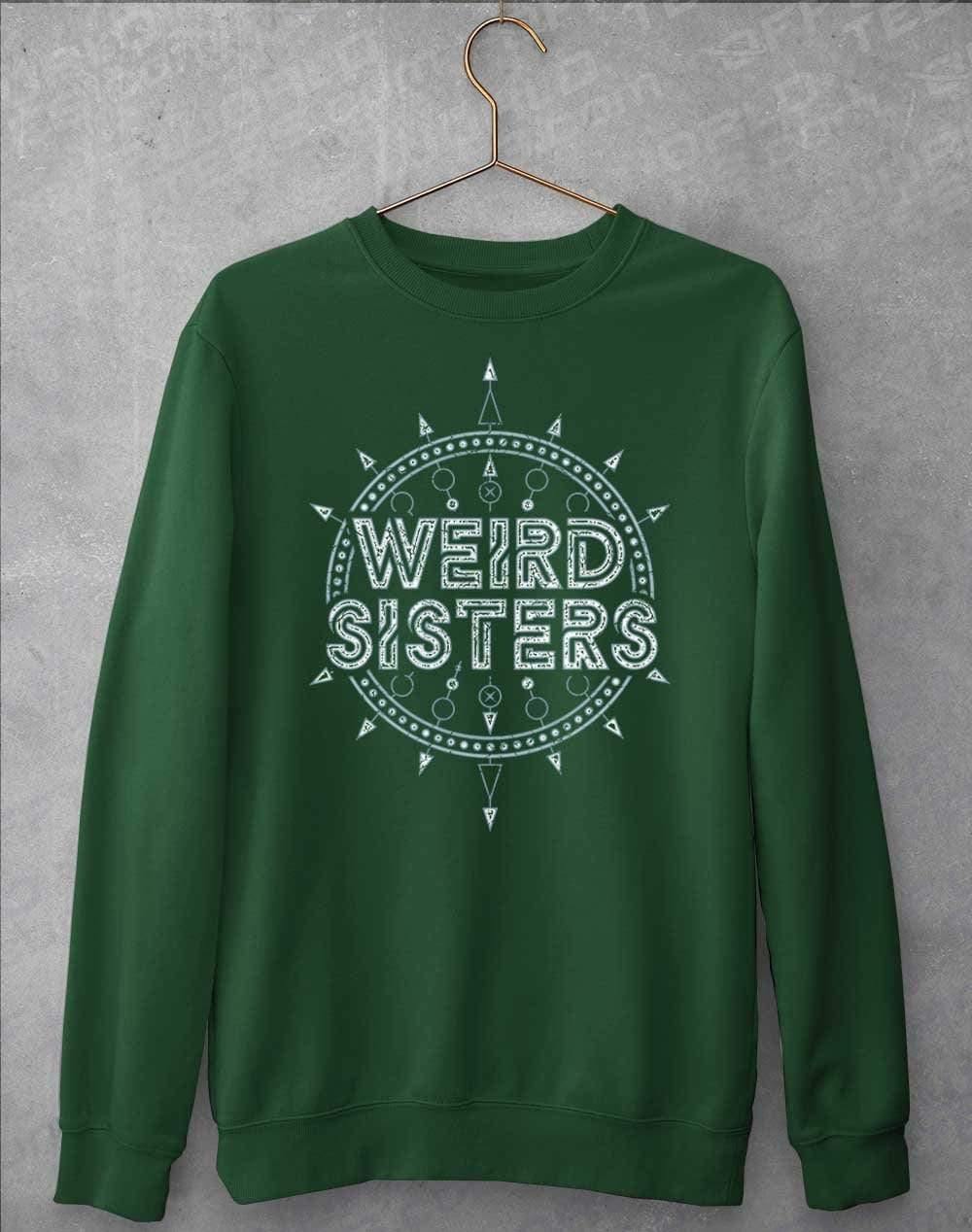 Weird Sisters Band Logo Sweatshirt S / Bottle Green  - Off World Tees