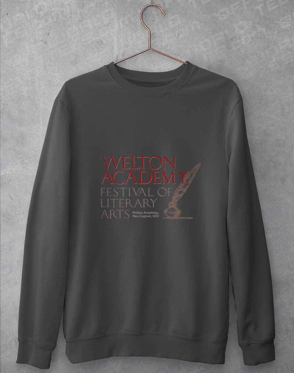Welton Academy Sweatshirt S / Charcoal  - Off World Tees