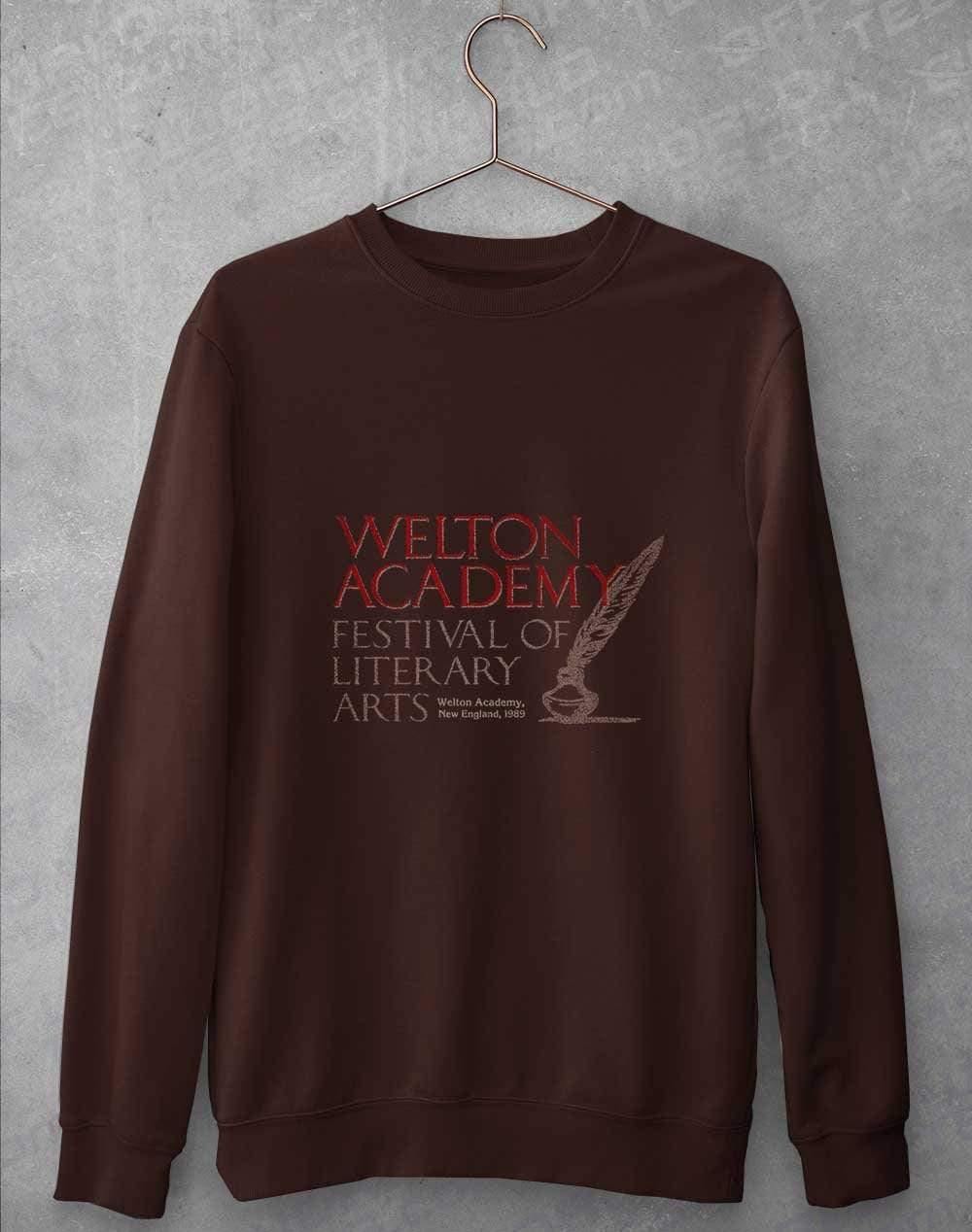 Welton Academy Sweatshirt S / Hot Chocolate  - Off World Tees
