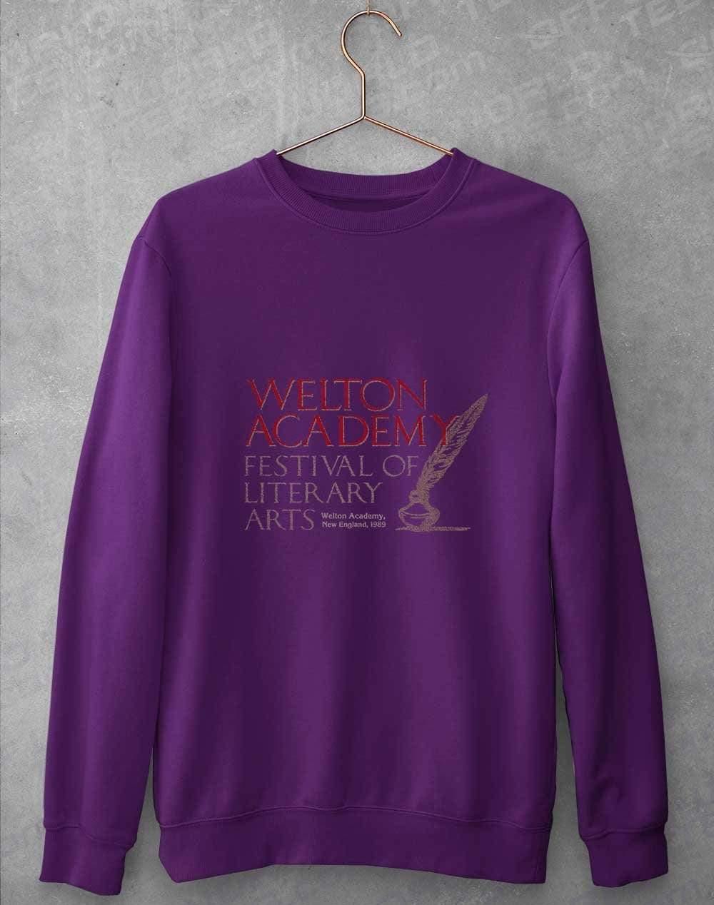Welton Academy Sweatshirt S / Purple  - Off World Tees