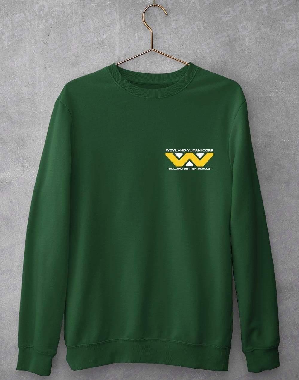 Weyland Yutani Classic Logo Pocket Print Sweatshirt S / Bottle  - Off World Tees