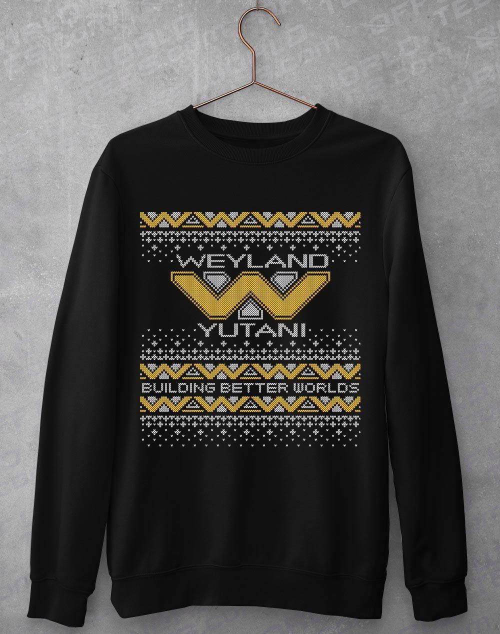 Weyland Yutani Festive Knitted-Look Sweathirt S / Black  - Off World Tees