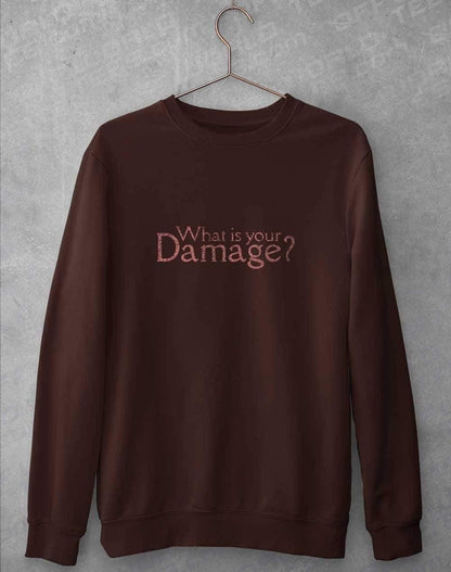 What is your Damage Sweatshirt S / Hot Chocolate  - Off World Tees