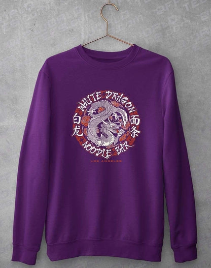 White Dragon Noodle Bar Sweatshirt S / Purple  - Off World Tees