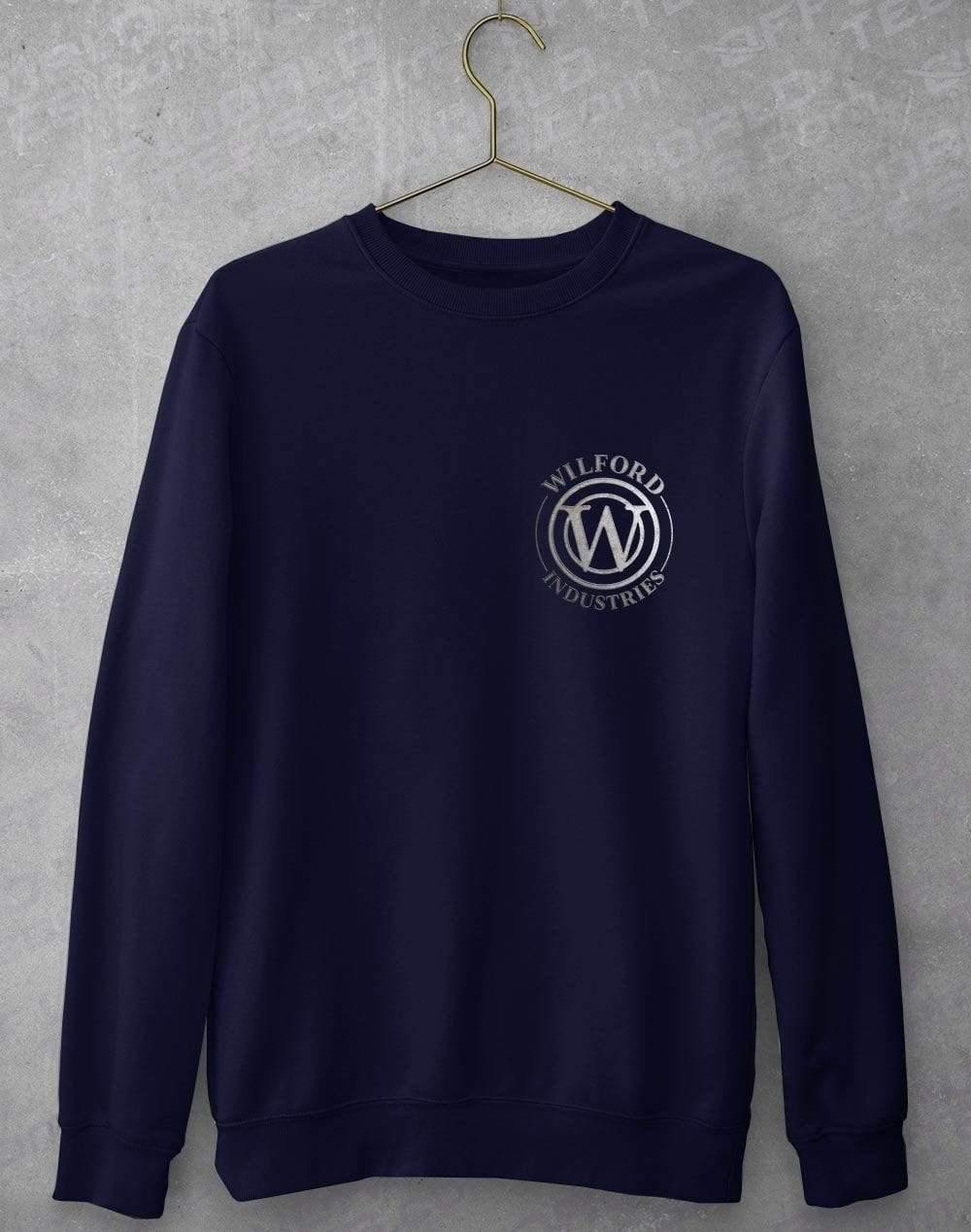 Wilford Industries Pocket Print Sweatshirt S / Oxford Navy  - Off World Tees