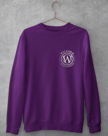 Wilford Industries Pocket Print Sweatshirt S / Purple  - Off World Tees