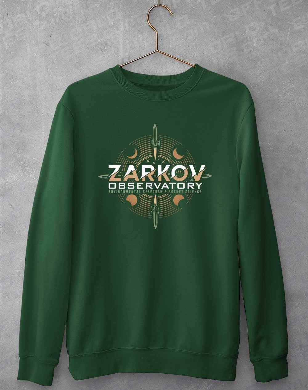 Zarkov Observatory Sweatshirt S / Bottle Green  - Off World Tees