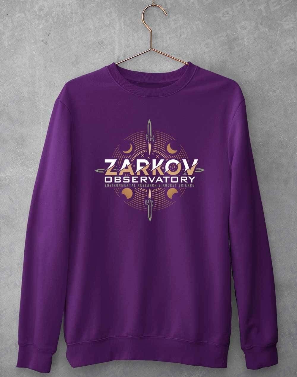 Zarkov Observatory Sweatshirt S / Purple  - Off World Tees