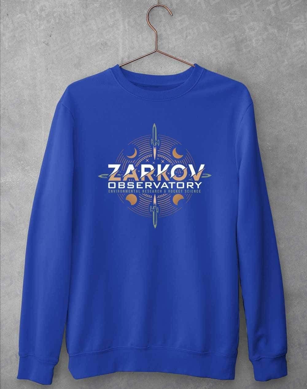 Zarkov Observatory Sweatshirt S / Royal Blue  - Off World Tees