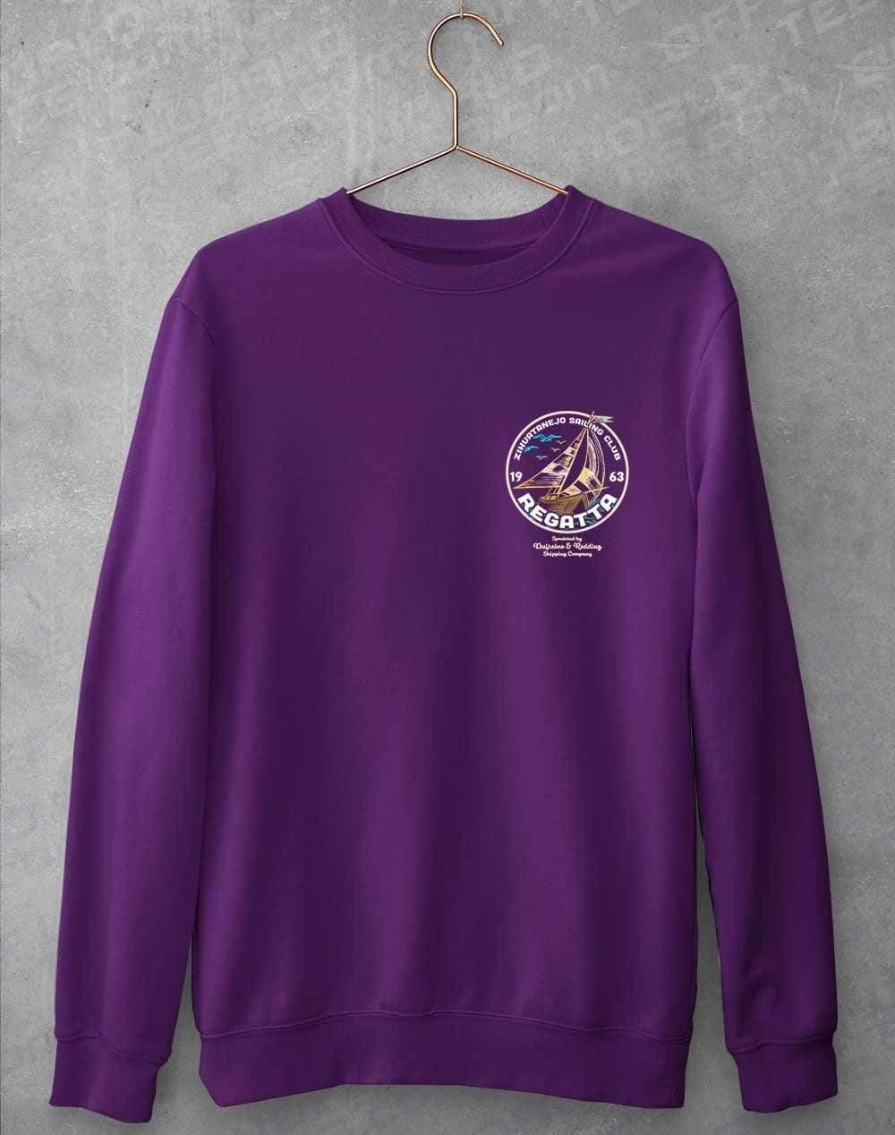 Zihuatanejo Sailing Regatta 1963 Sweatshirt S / Purple  - Off World Tees