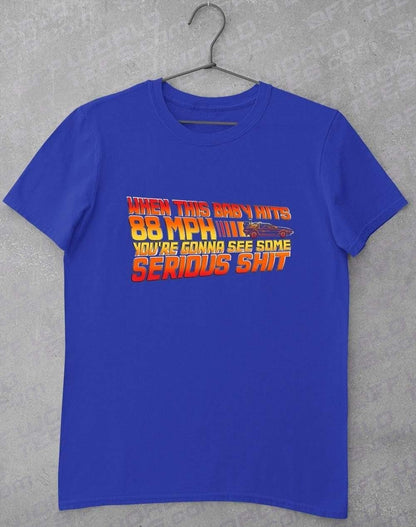 88 Miles Per Hour T-Shirt S / Royal  - Off World Tees