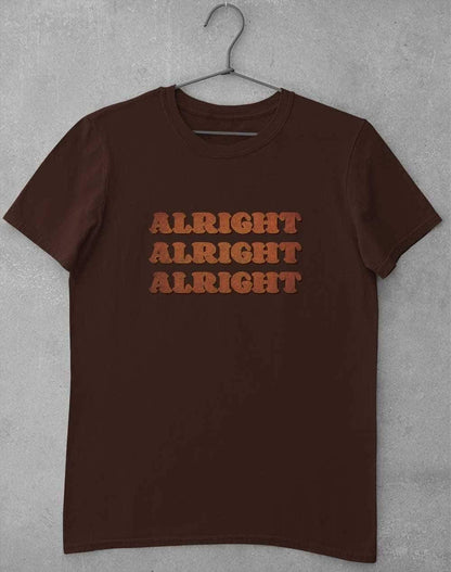 Alright Alright Alright T-Shirt S / Dark Chocolate  - Off World Tees