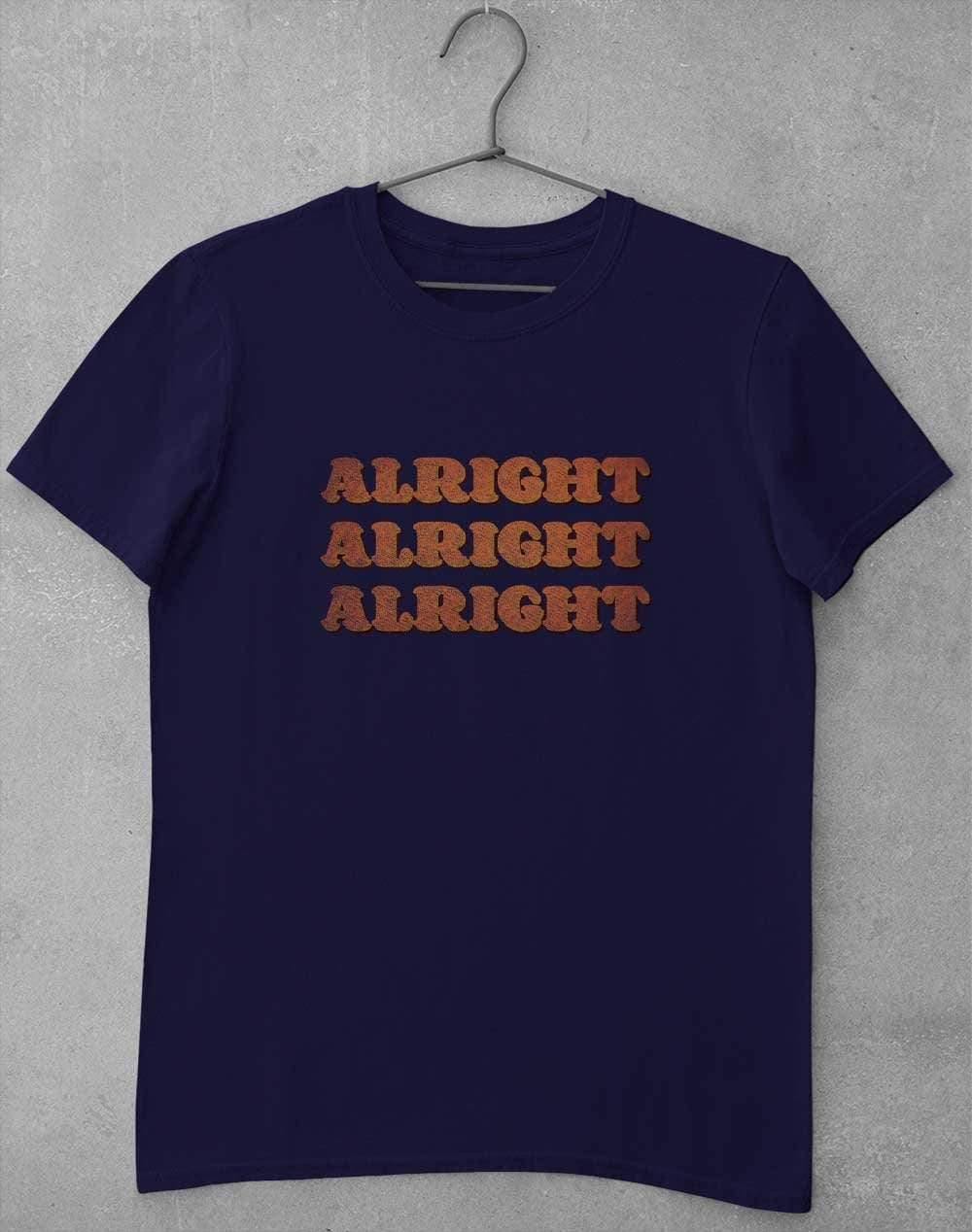 Alright Alright Alright T-Shirt S / Navy  - Off World Tees