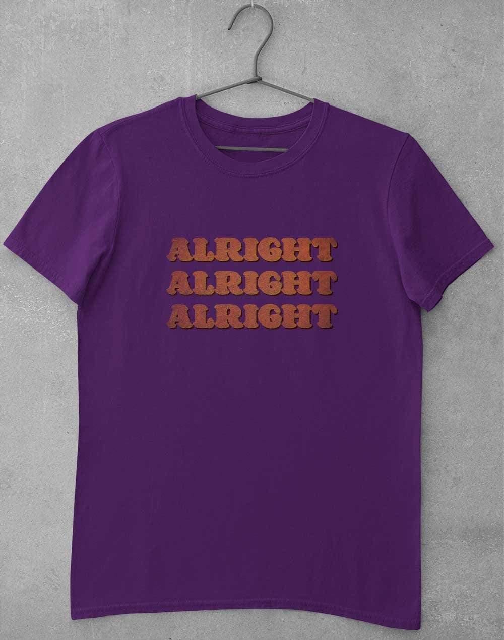Alright Alright Alright T-Shirt S / Purple  - Off World Tees
