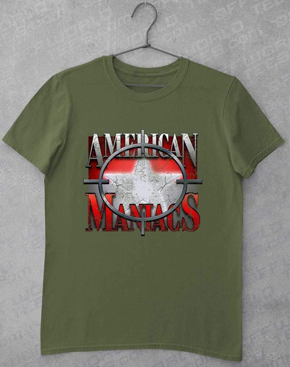 American Maniacs - T-Shirt S / Military Green  - Off World Tees