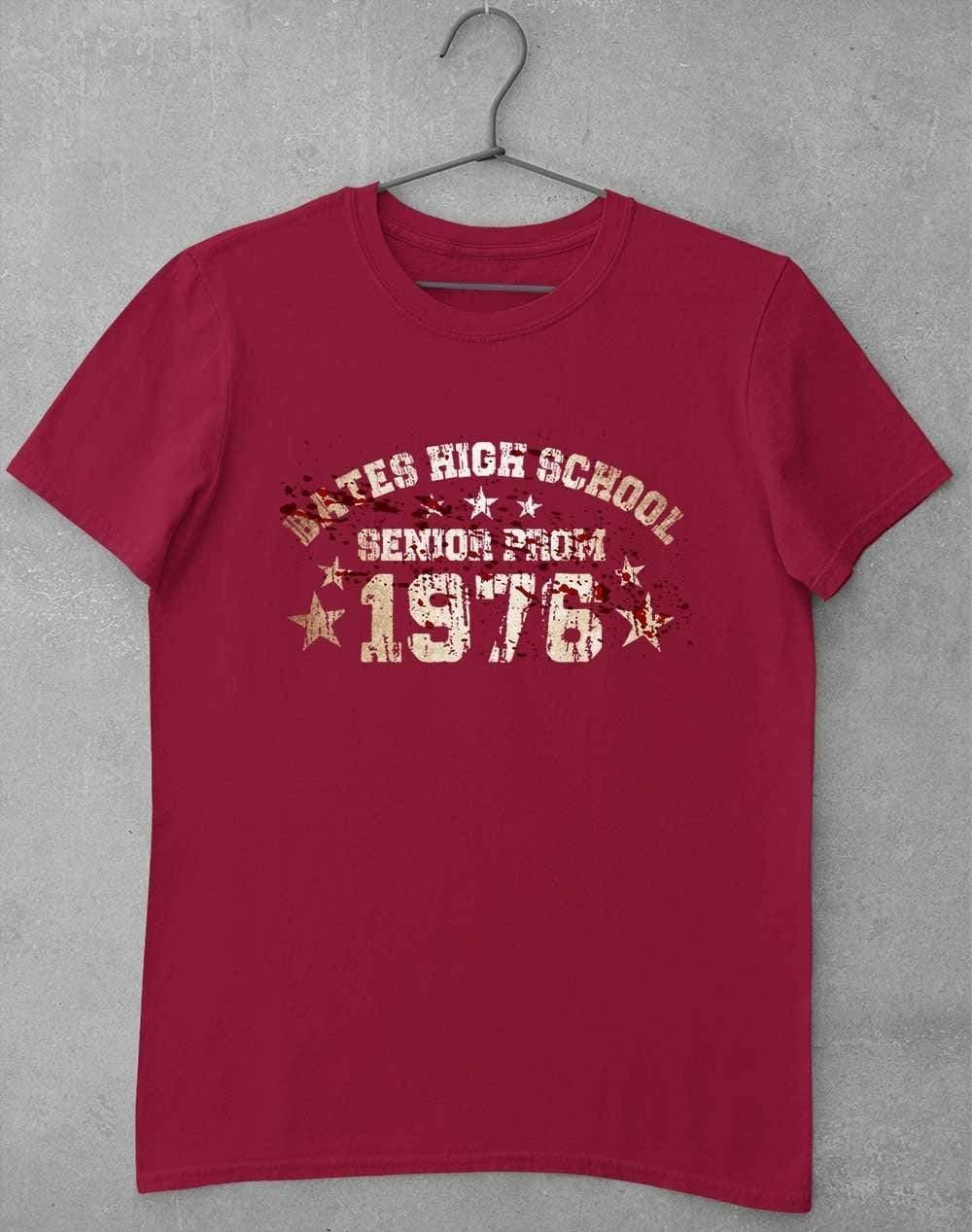 Bates High School Prom 1976 T-Shirt S / Cardinal Red  - Off World Tees