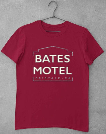 Bates Motel Sign T-Shirt S / Cardinal Red  - Off World Tees