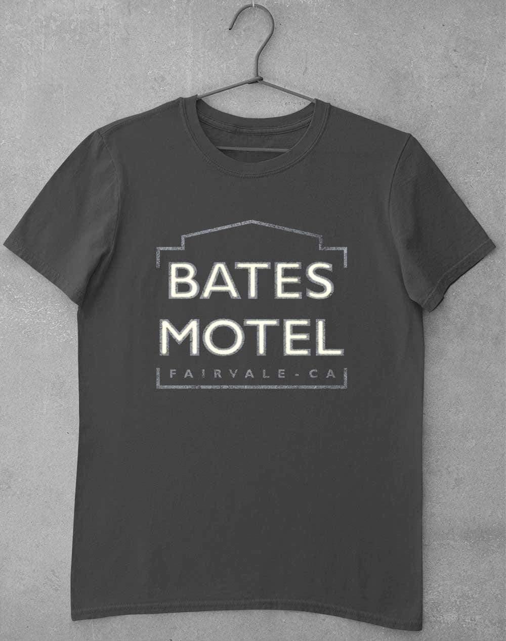 Bates Motel Sign T-Shirt S / Charcoal  - Off World Tees