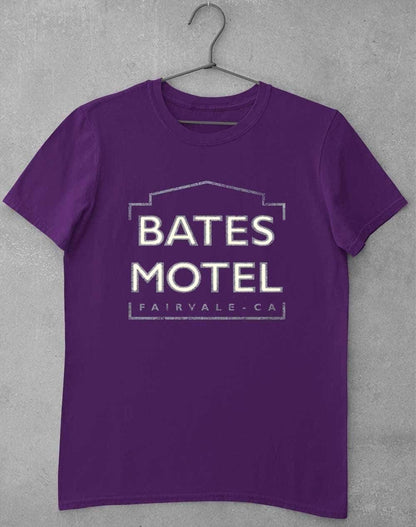 Bates Motel Sign T-Shirt S / Purple  - Off World Tees