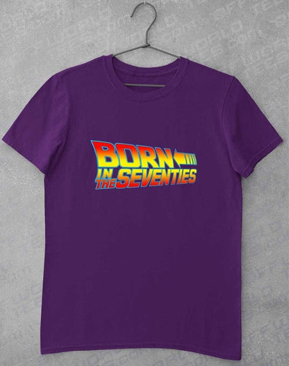 Born in the... (CHOOSE YOUR DECADE!) T-shirt THE SEVENTIES - Purple / S  - Off World Tees