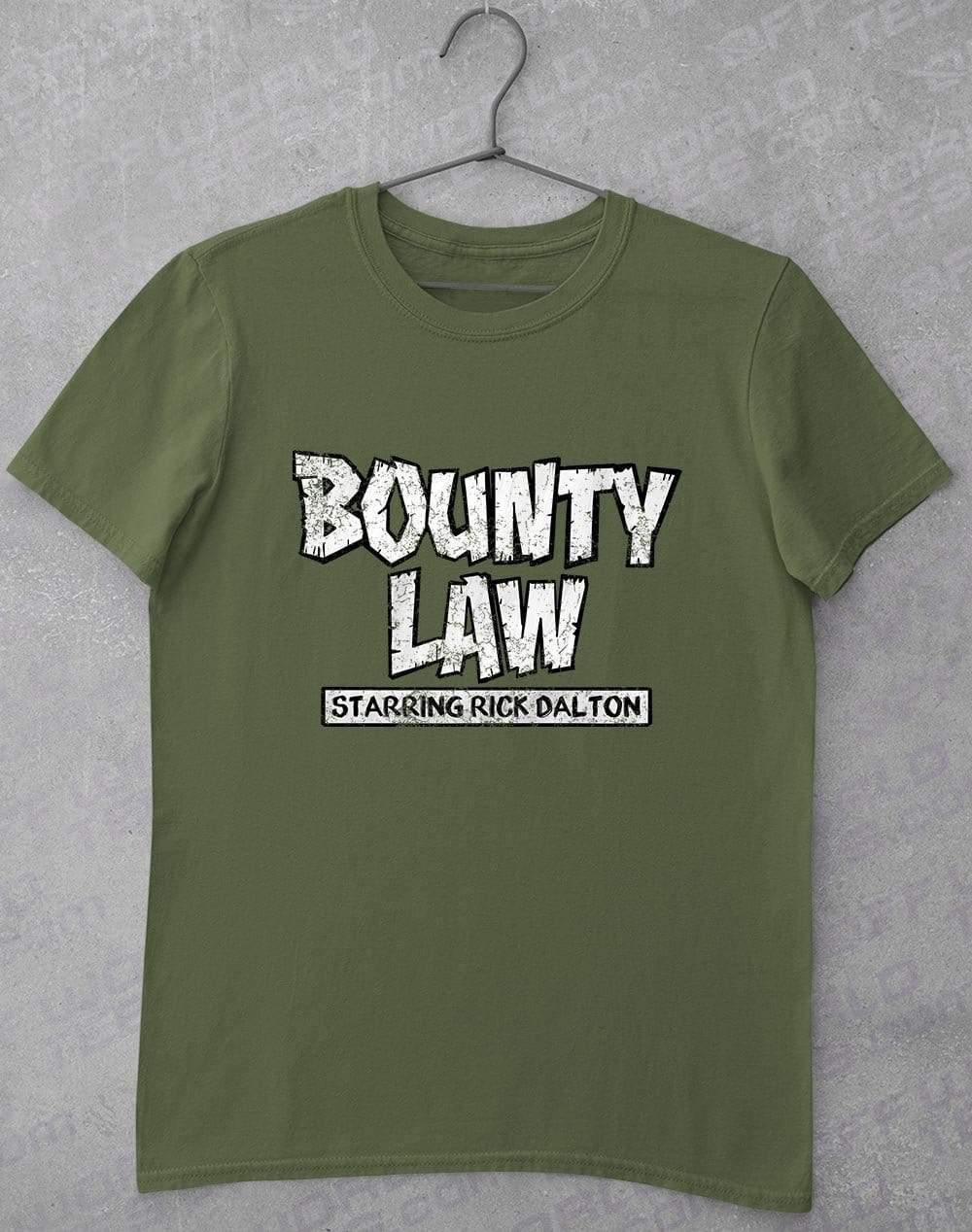Bounty Law T Shirt S / Military Green  - Off World Tees
