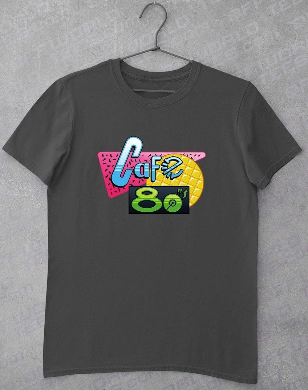 Cafe 80's T-Shirt S / Charcoal  - Off World Tees