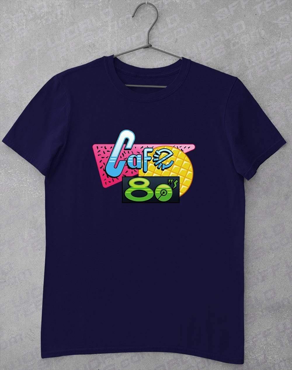 Cafe 80's T-Shirt S / Navy  - Off World Tees