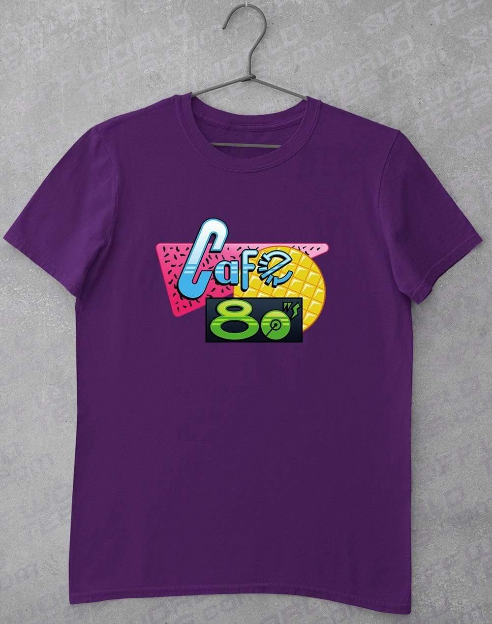 Cafe 80's T-Shirt S / Purple  - Off World Tees