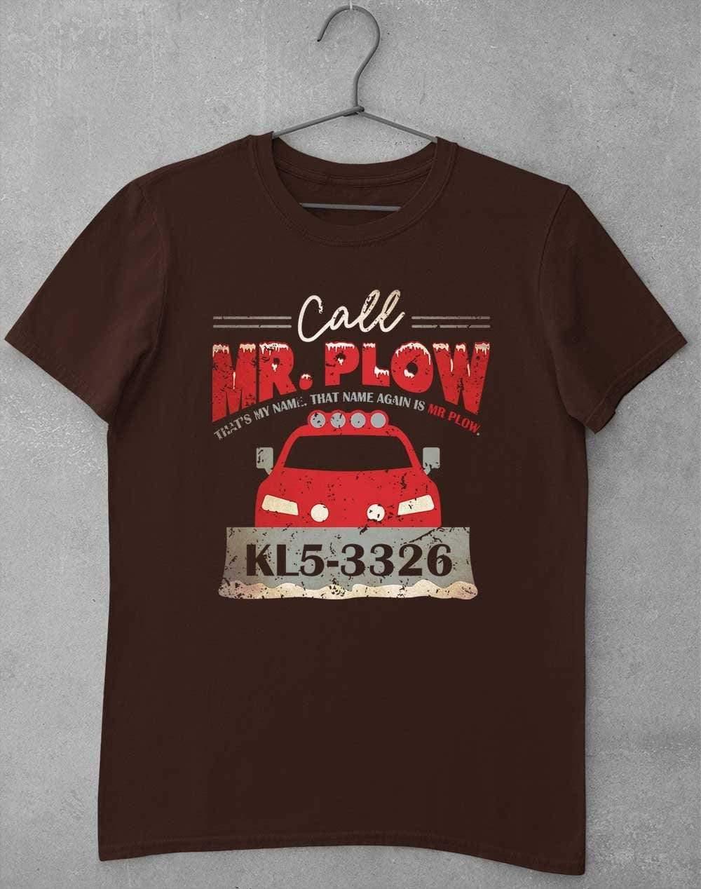 Call Mr Plow T-Shirt S / Dark Chocolate  - Off World Tees