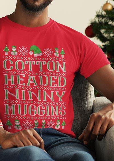 Cotton Headed Ninny Muggins Festive Knitted-Look T-Shirt  - Off World Tees