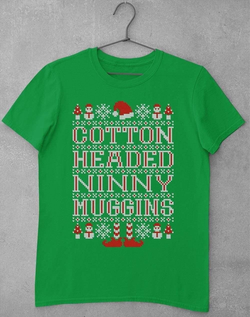 Cotton Headed Ninny Muggins Festive Knitted-Look T-Shirt S / Irish Green  - Off World Tees