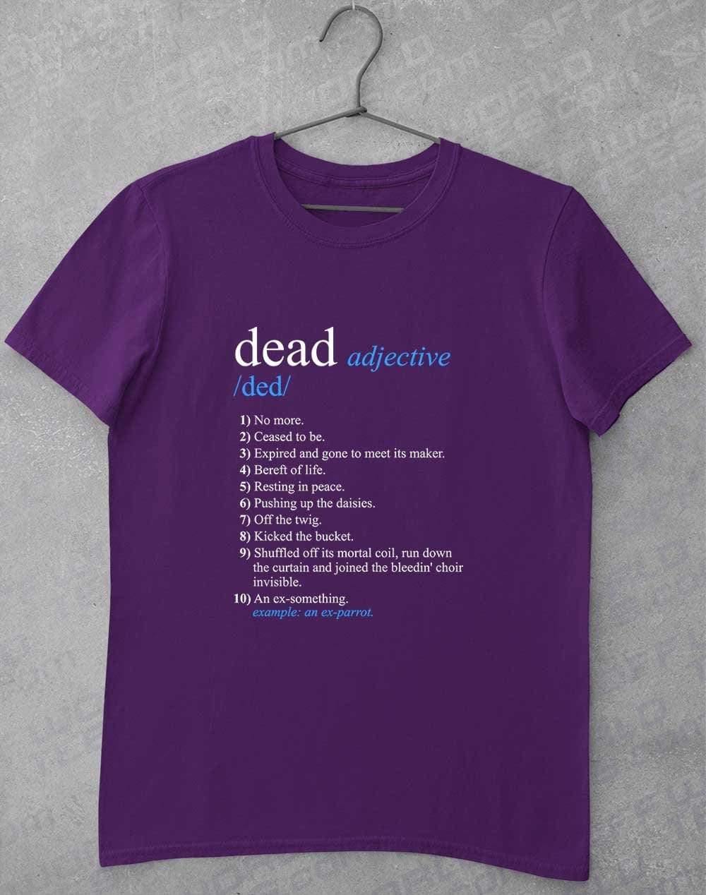 Dead Parrot Definition T-Shirt S / Purple  - Off World Tees