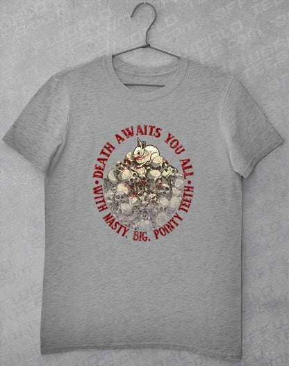 Death Awaits You T-Shirt S / Heather Grey  - Off World Tees