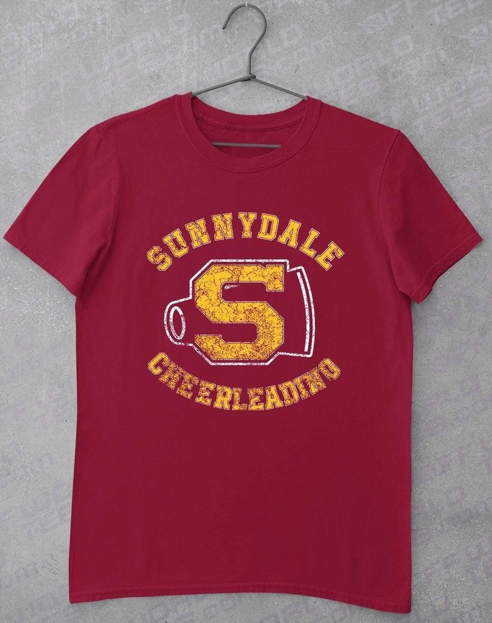 Distressed Sunnydale Cheerleading T-Shirt S / Cardinal Red  - Off World Tees